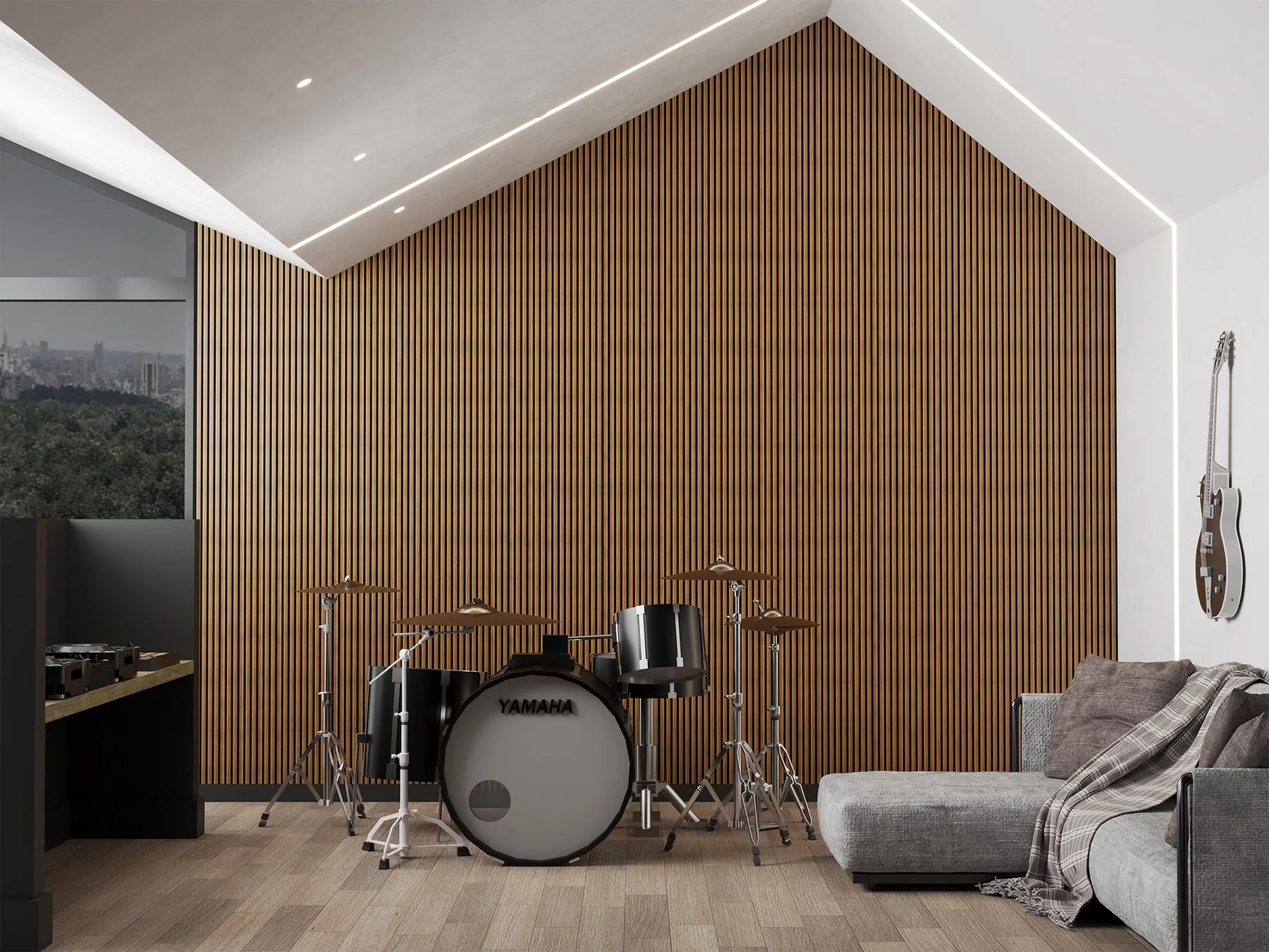 Teak | Acoustic Wall Panel