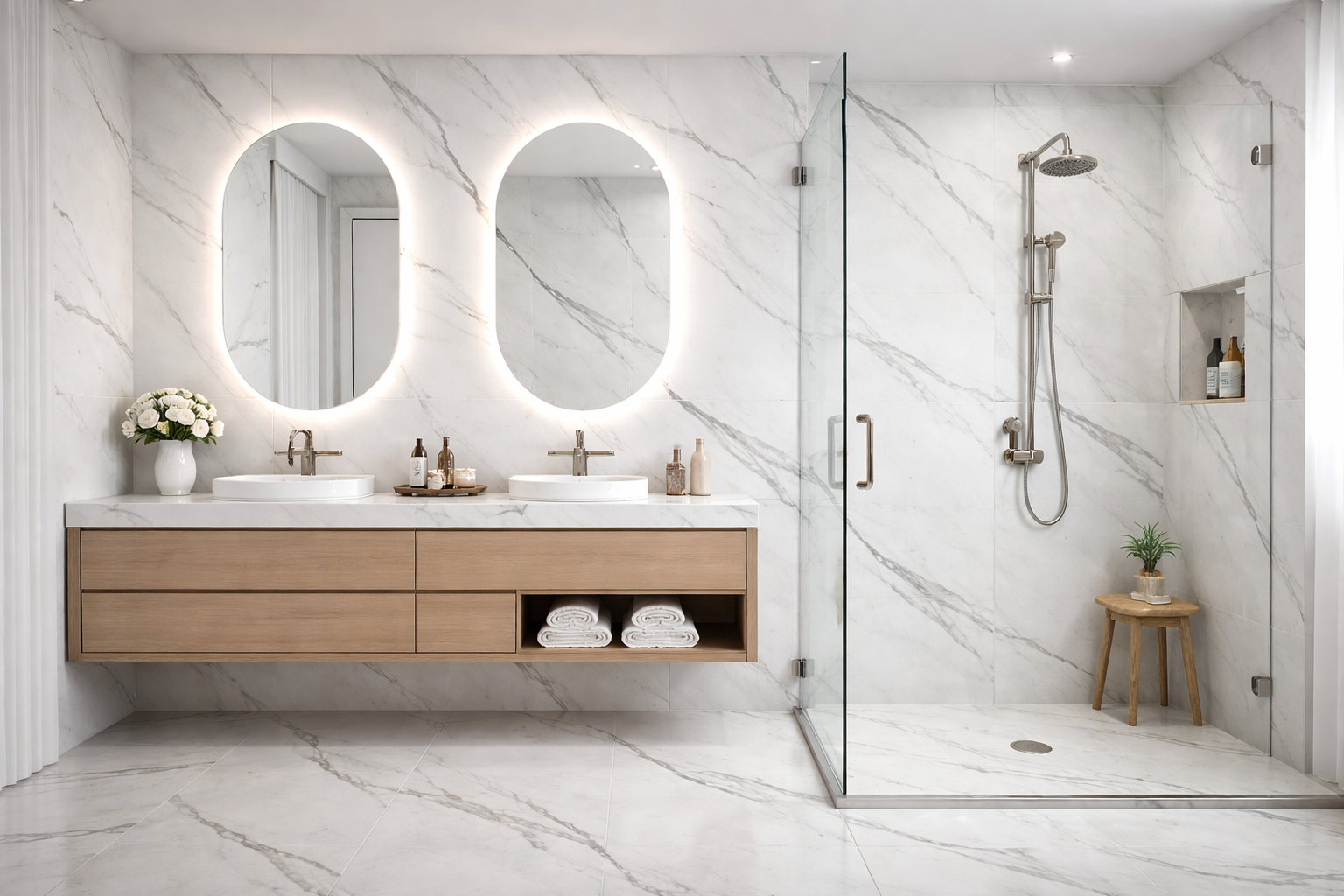 Grau-Weiß PVC-Wandpaneel