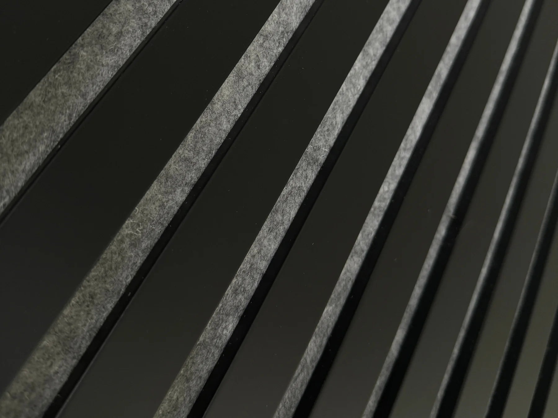 Matte Black | Acoustic Wall Panel (Gray Felt)