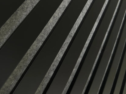 Matte Black | Acoustic Wall Panel (Gray Felt)