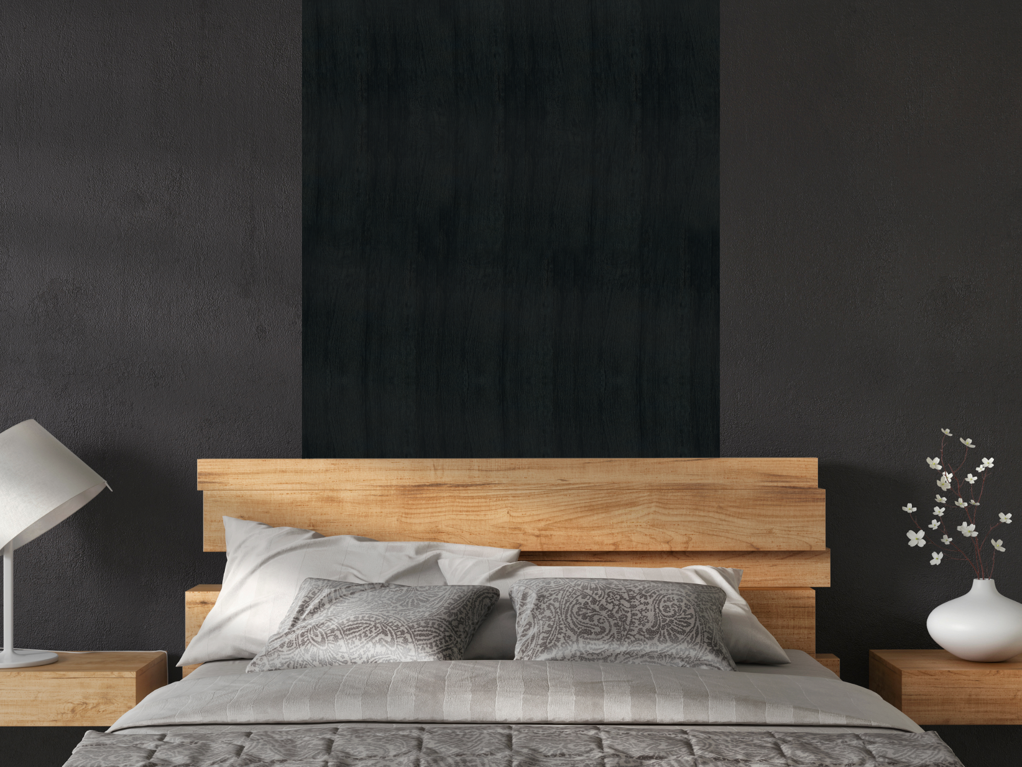 Black Oak - Flat Wall Panel