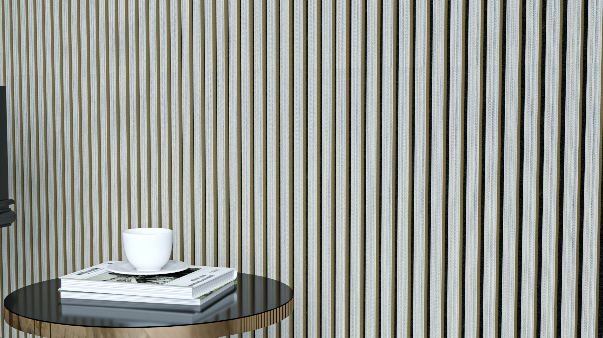 Gray Line Bamboo | Essential | Acoustic Wall Panel