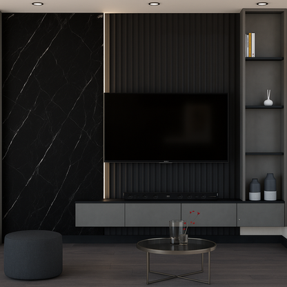 Schwarz&Gold PVC-Wandpaneel