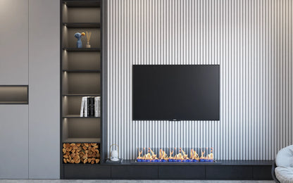 Soft White | Acoustic Wall Panel (Gray Felt)