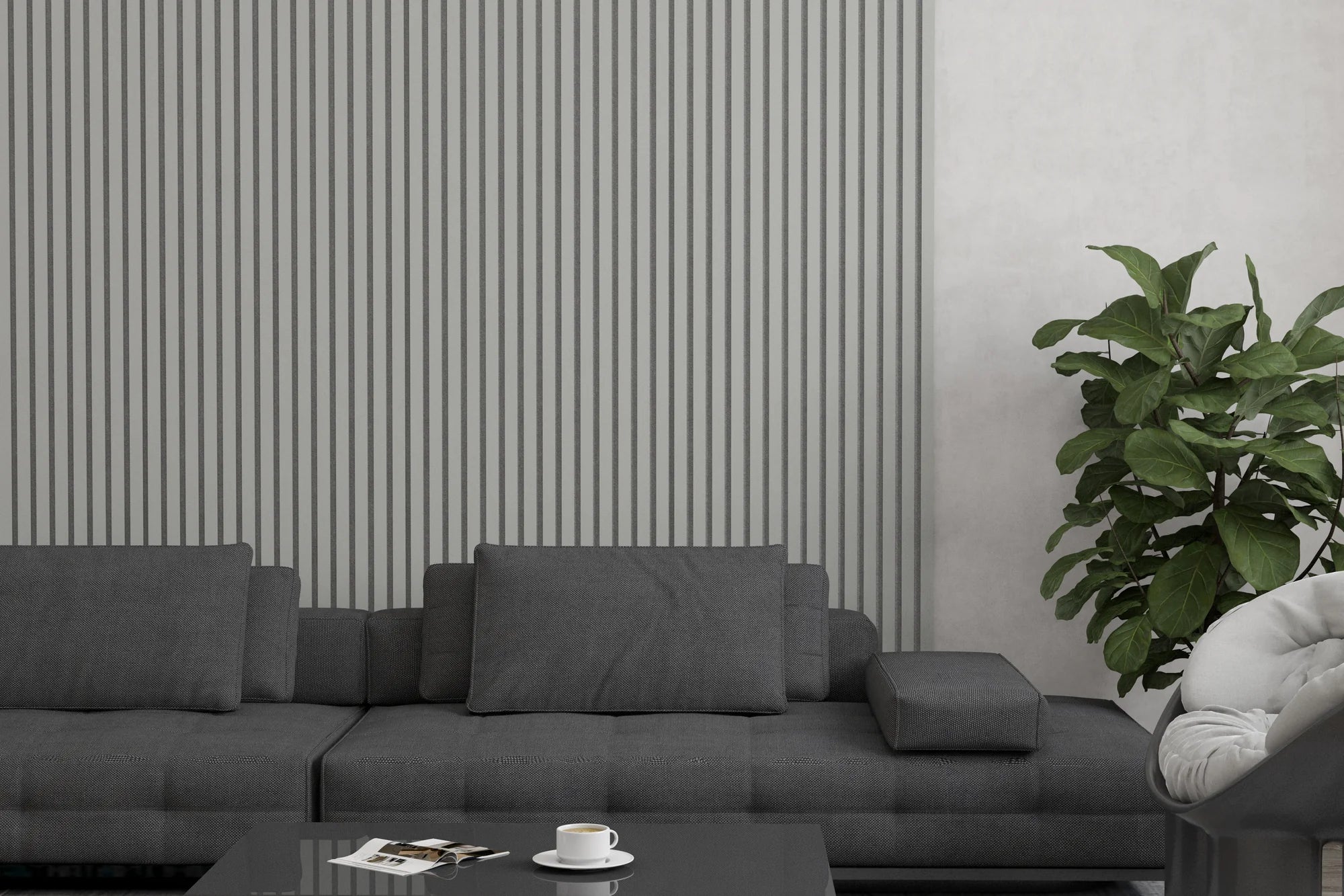 Soft Gray | Acoustic Wall Panel (Gray Felt)