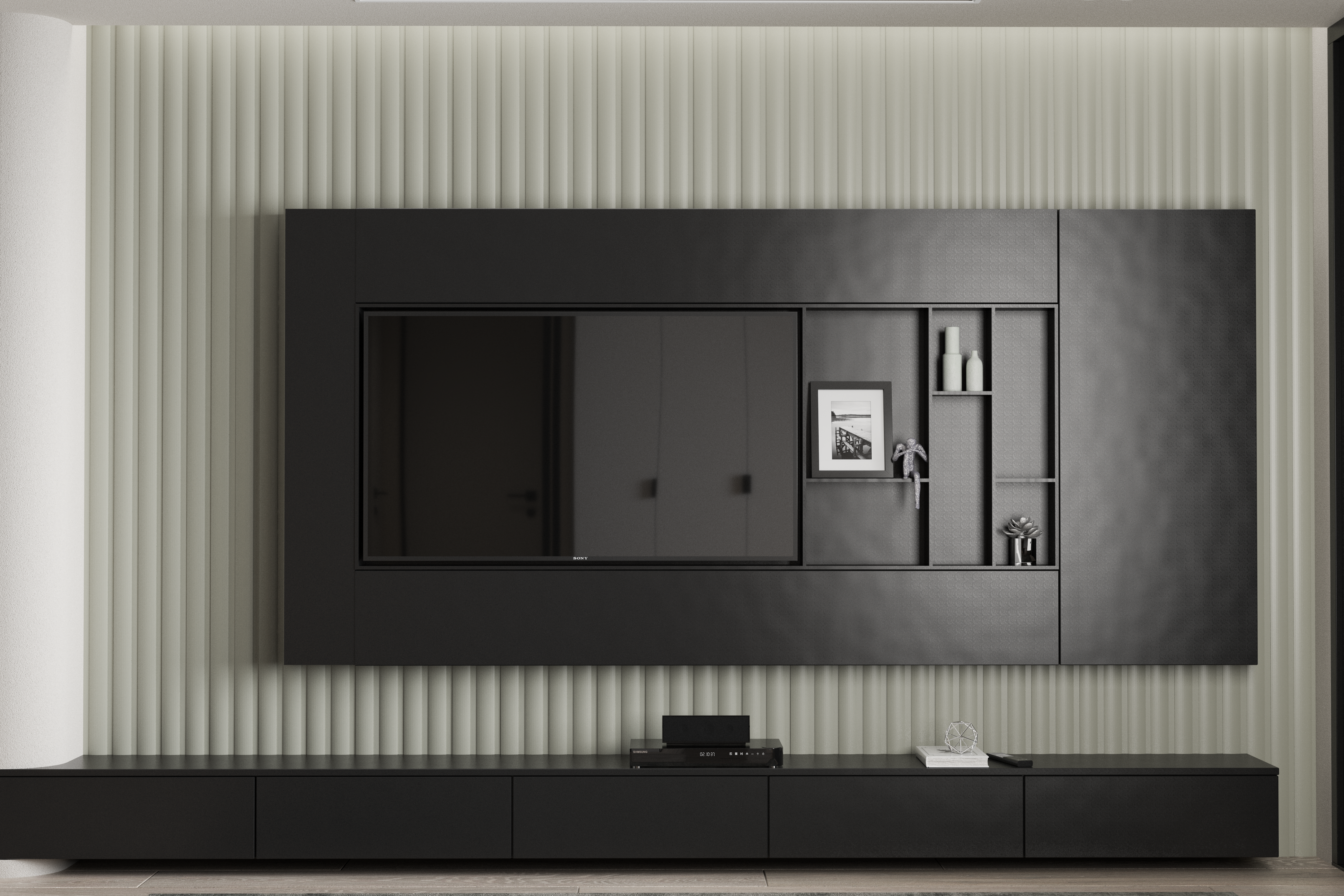 Soft Gray | WP06 | 3D Wall Panel