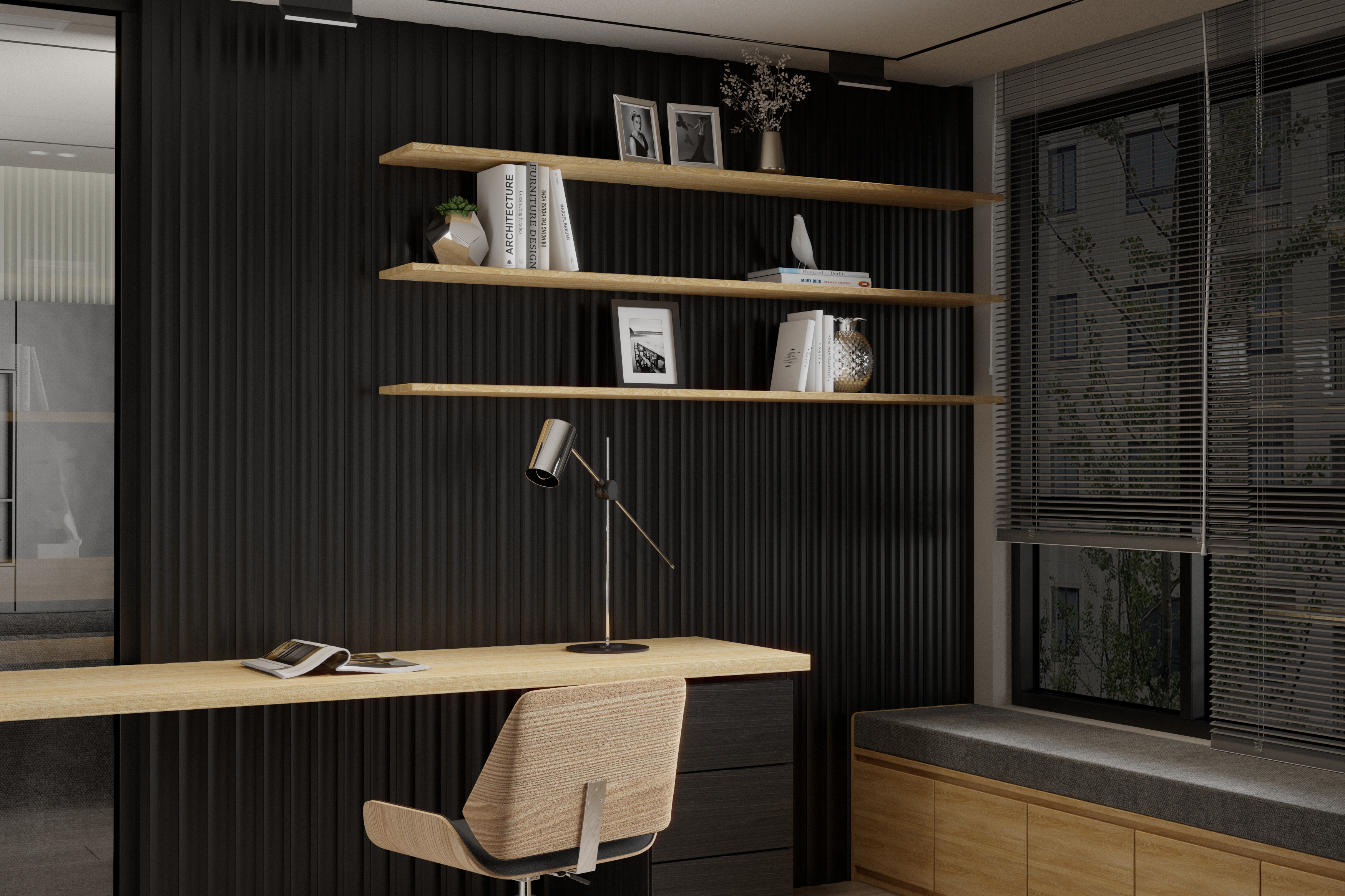 Matte Black | WP06 | 3D Wall Panel